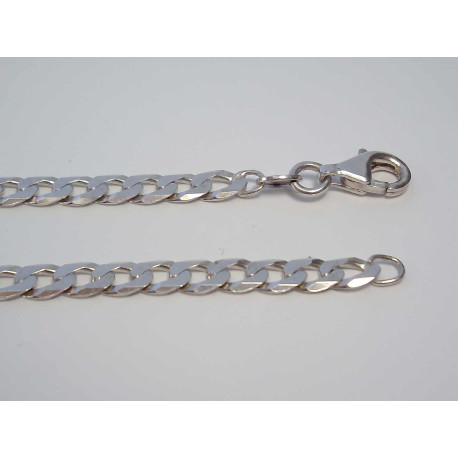 Strieborná pánska retiazka vzor pancier, ródium VRS4951269 925/1000 12,69g