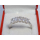 Strieborný dámsky prsteň so zirkónmi, ródium VPS58223 925/1000 2,23g