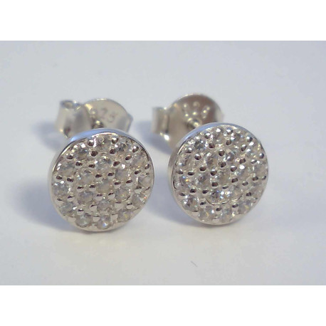 Dámske strieborné náušnice so zirkónmi VAS134 925/1000 1,34g