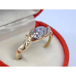 Dámsky zlatý prsteň vzorovaný viacfarebné zlato VP60179V 14 karátov 585/1000 1,79 g