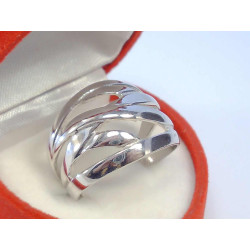 Výrazný dámsky strieborný prsteň ródium VPS56473 925/1000 4,73g