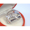 Výrazný dámsky strieborný prsteň ródium VPS56473 925/1000 4,73g