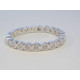 Dámsky strieborný prsteň okamienkovaná obruč  ródium VPS61212 925/1000 2,12 g