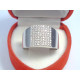 Výrazný dámsky strieborný prsteň s kamienkami ródium VPS57419 925/1000 4,19 g