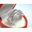 Zaujímavý dámsky výrazný prsteň ródiovaný VPS58830 925/1000 8,30 g