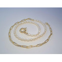 Dámsky pozlátený náhrdelník s perličkami VRS451040 925/1000 10,40 g