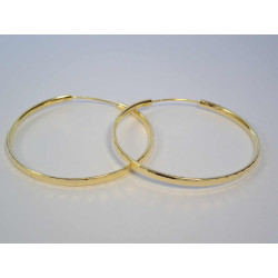 Dámske pozlátené strieborné naušnice kruhy VAS578 925/1000 5,78g