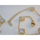 SET retiazka a náramok z pozlátenej chirurgickej ocele s bielymi kamienkami VSO425/1082 316/L 10,82g