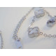 SET retiazka a náramok z chirurgickej ocele s bielymi kamienkami VSO43475/1083 316/L 10,83g