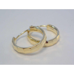 Pozlátené dámske strieborné naušnice kruhy DAS143 925/1000 1,43 g