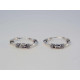 Strieborné naušnice kruhy UNISEX DAS099 925/1000 0,99 g