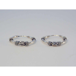 Strieborné naušnice kruhy UNISEX DAS099 925/1000 0,99 g