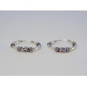 Strieborné naušnice kruhy UNISEX DAS099 925/1000 0,99 g