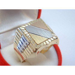 Zlatý pánsky prsteň z viacfarebného zlata VP70688V 14 karátov 585/1000 6,88g