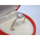 Dámsky ródiovaný strieborný prsteň číry kameň VPS53143 925/1000 1,43 g