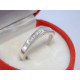 Jednoduchý dámsky prsteň kamienky zirkónu DPS51260 925/1000 2,60 g