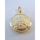 Zlatý medailón obojstranný Panna Mária s Ježišom/Jozef VI261Z žlté zlato 14 karátov 585/1000 2,61g