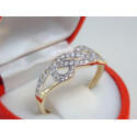 Dámsky zlatý prsteň Nekonečno viacfarebné zlato VP64207V 14 karátov 585/1000 2,07 g