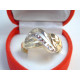 Dámsky prsteň viacfarebné zlato jemný vzor VP61241V 14 karátov 585/1000 2,41 g