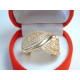 Dámsky zlatý prsteň žlté zlato kamienky zirkóna VP60277Z 14 karátov 585/1000 2,77 g