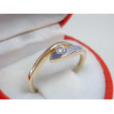 Dámsky zlatý prsteň viacfarebné zlato kamienok VP55185V 14 karátov 585/1000 1,85 g