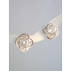 Strieborné napichovacie náušnice kvet zirkón VAS146 925/1000 1,46g