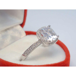 Dámsky strieborný prsteň číre zirkóny VAS56343 925/1000 3,43g