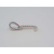 Strieborný prívesok písmeno J zdobený zirkónmi VIS051 925/1000 0,51g