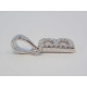 Strieborný prívesok písmeno B zdobený zirkónmi VIS082 925/1000 0,82g