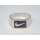 Ródiovaný pánsky strieborný prsteň NIKE VPS66561 925/1000 5,61 g