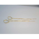 Strieborné pozlátené visiace náušnice so zirkónmi VAS223 925/1000 2,23g