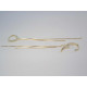 Strieborné pozlátené visiace náušnice so zirkónmi VAS223 925/1000 2,23g