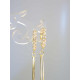 Strieborné pozlátené visiace náušnice so zirkónmi VAS223 925/1000 2,23g