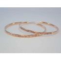 Strieborné pozlatené náušnice vzorované kruhy VAS522 925/1000 5,22g