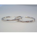 Strieborné náušnice kruhy jemný vzor VAS459 925/1000 4,59g