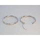 Dámske strieborné náušnice gravírované kruhy  VAS331 925/1000 3,31g