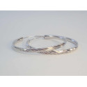 Dámske strieborné náušnice kruhy vzorované VAS448 925/1000 4,48g