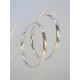 Dámske strieborné náušnice kruhy vzorované VAS448 925/1000 4,48g