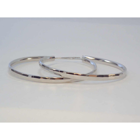 Strieborné náušnice kruhy vzorované VAS542 925/1000 5,42g