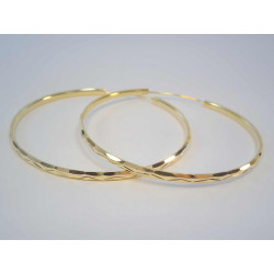 Strieborné pozlátené náušnice vzorované kruhy VAS62 925/1000 6,20g