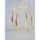 Strieborné pozlátené náušnice gavírované kruhy  VAS584 925/1000 5,84g