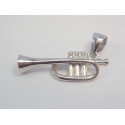 Strieborný rhodiovaný prívesok trúbka VIS118 925/1000 1,18g