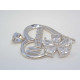Strieborný prívesok srdce s nápisom MAMA / zirkóny v kvete VIS394 925/1000 3,94g