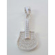 Strieborný prívesok gitara zdobená zirkónmi VIS13 925/1000 1,30g