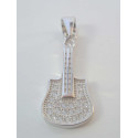Strieborný prívesok gitara zdobená zirkónmi VIS13 925/1000 1,30g