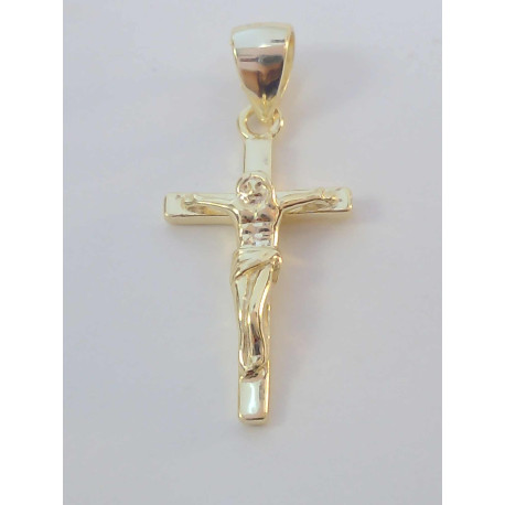Strieborný pozlátený prívesok Ježiš na kríži VIS14 925/1000 1,40g