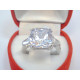 Strieborný prsteň brúsený číry zirkón VPS54635 925/1000 6,35g