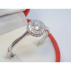 Strieborný prsteň okrúhly zirkón VPS65245 925/1000 2,45g