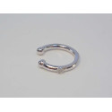 Strieborná SINGLE naušnica ródium kamienok VAS064 925/1000 0,64 g