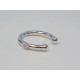 Strieborná SINGLE naušnica ródium kamienok VAS064 925/1000 0,64 g